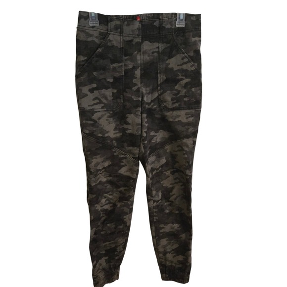 Spanx Camo Joggers Casual Pants Stretch Comfy Athleisure Medium - Picture 1 of 7